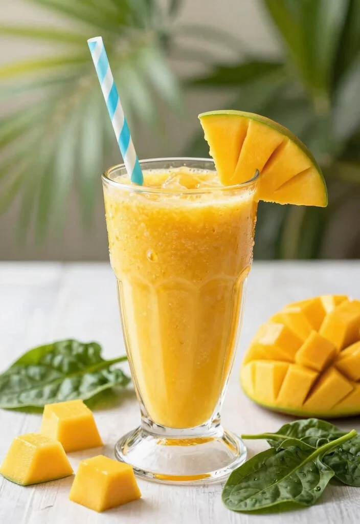 10 Delicious Toddler Smoothies That Will Make Them Love Their Veggies! - 3. Tropical Mango Spinach Smoothie 1