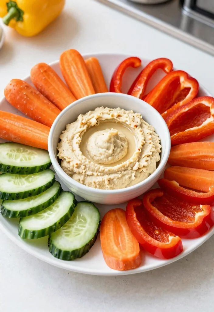 10 Healthy Toddler Snacks That Will Make Your Little One Say 'YUM!' - 2. Veggie Dippers with Hummus 1