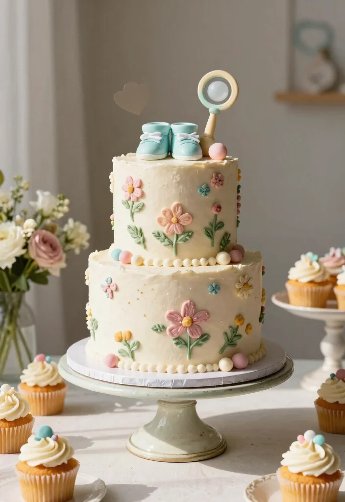10 Tips for Capturing Stunning Baby Shower Photos That You’ll Cherish Forever! (Don’t Skip #5!) - 3. Capture the Cake Moment 1