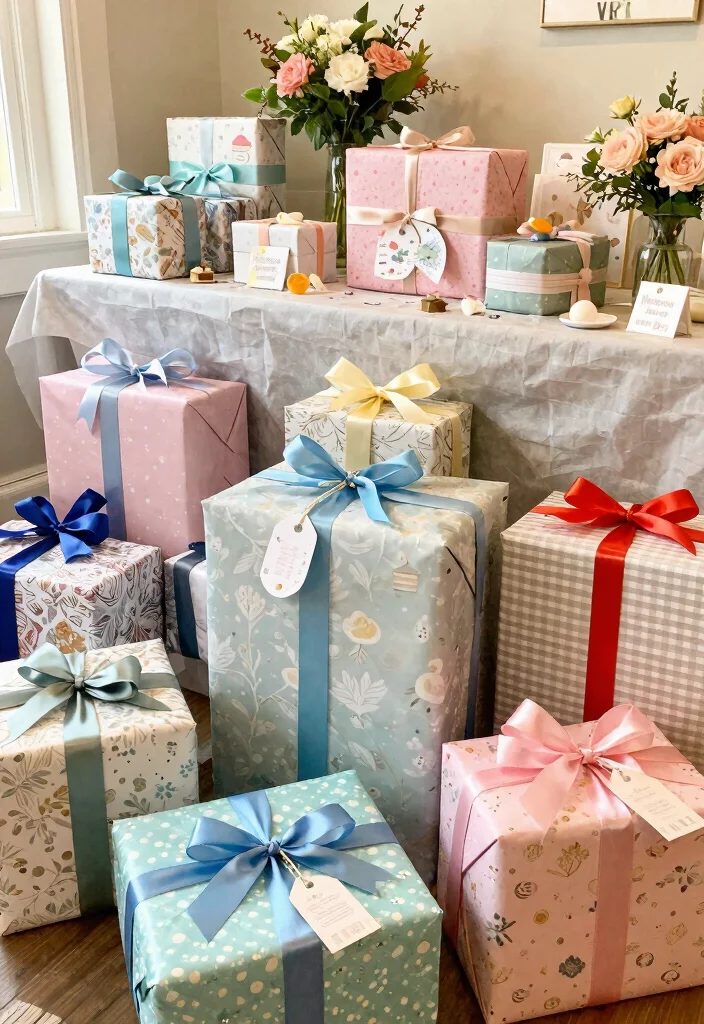 10 Tips for Capturing Stunning Baby Shower Photos That You’ll Cherish Forever! (Don’t Skip #5!) - 4. Include Gift Displays 1