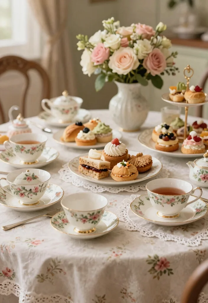 10 Unique Baby Shower Themes That Will Make Everyone Say 'Wow!' - 2. Vintage Tea Party 1