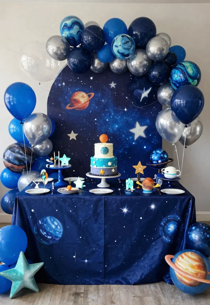 10 Unique Baby Shower Themes That Will Make Everyone Say 'Wow!' - 8. Space Odyssey 1
