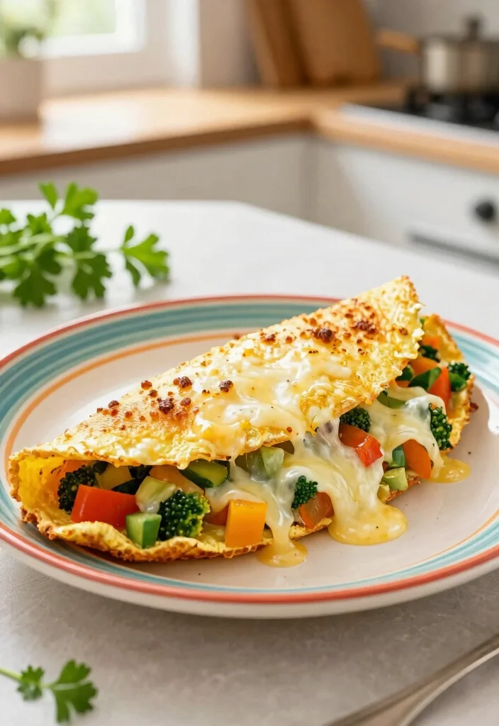 12 Creative Toddler Breakfast Ideas That'll Have Them Jumping Out of Bed! - 10. Cheesy Veggie Omelet 1