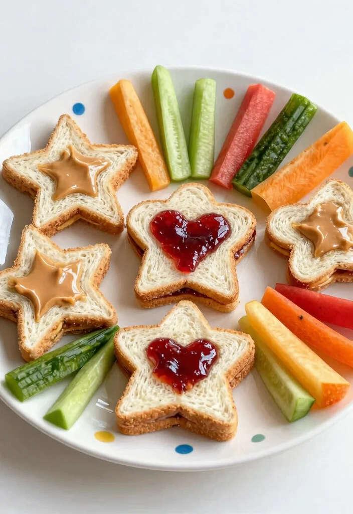 12 Creative Toddler Food Display Ideas That Will Make Them Smile! - 3. Fun Shape Sandwiches 1