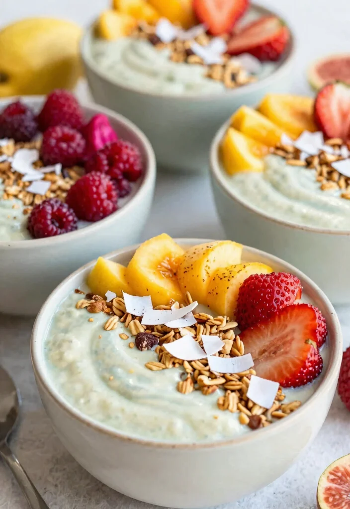 12 Creative Toddler Food Display Ideas That Will Make Them Smile! - 9. Colorful Smoothie Bowls 1