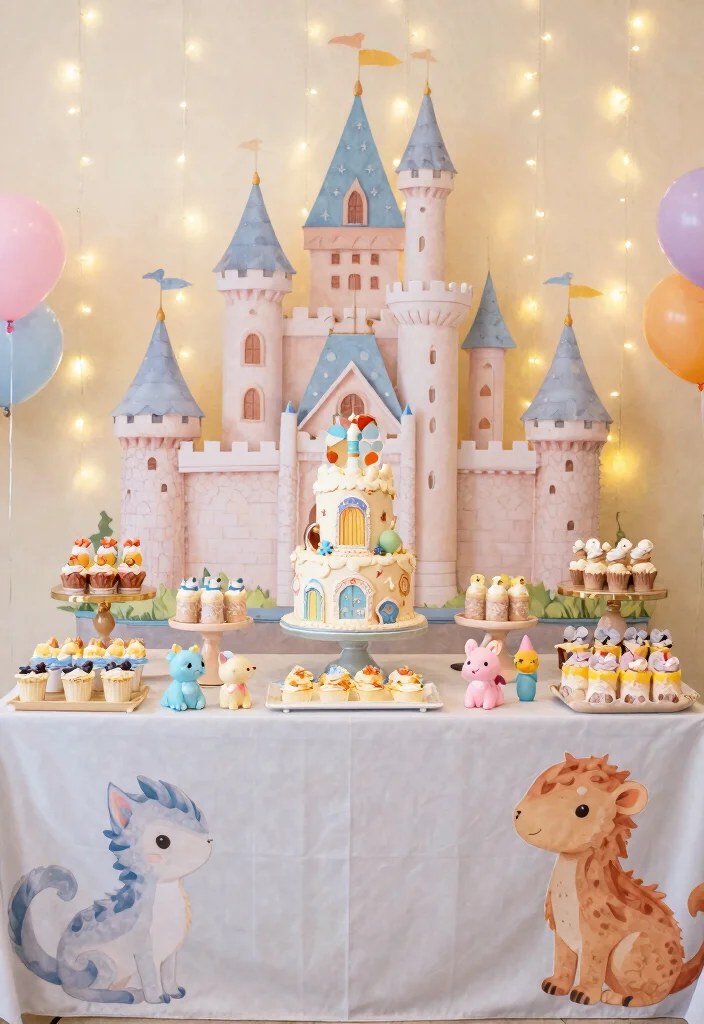 12 Unforgettable Baby Shower Themes That Will Leave Your Guests in Awe! (Wait Until You See #8!) - 7. Fairytale Dreams 1