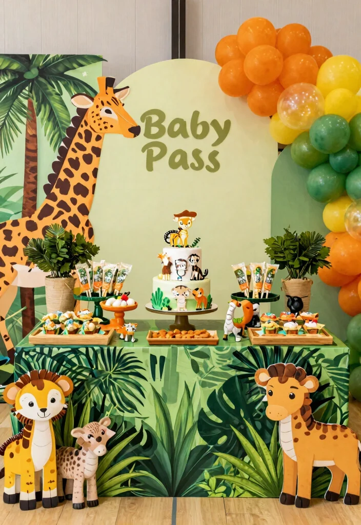 12 Unforgettable Baby Shower Themes That Will Leave Your Guests in Awe! (Wait Until You See #8!) - 9. Safari Adventure 1
