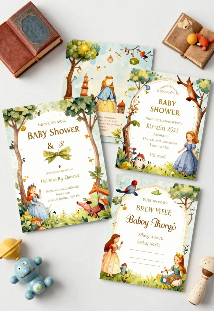 14 Stunning Baby Shower Invitation Ideas That Will Get Everyone Excited! (Check Out #6!) - 10. Storybook Invitations 1