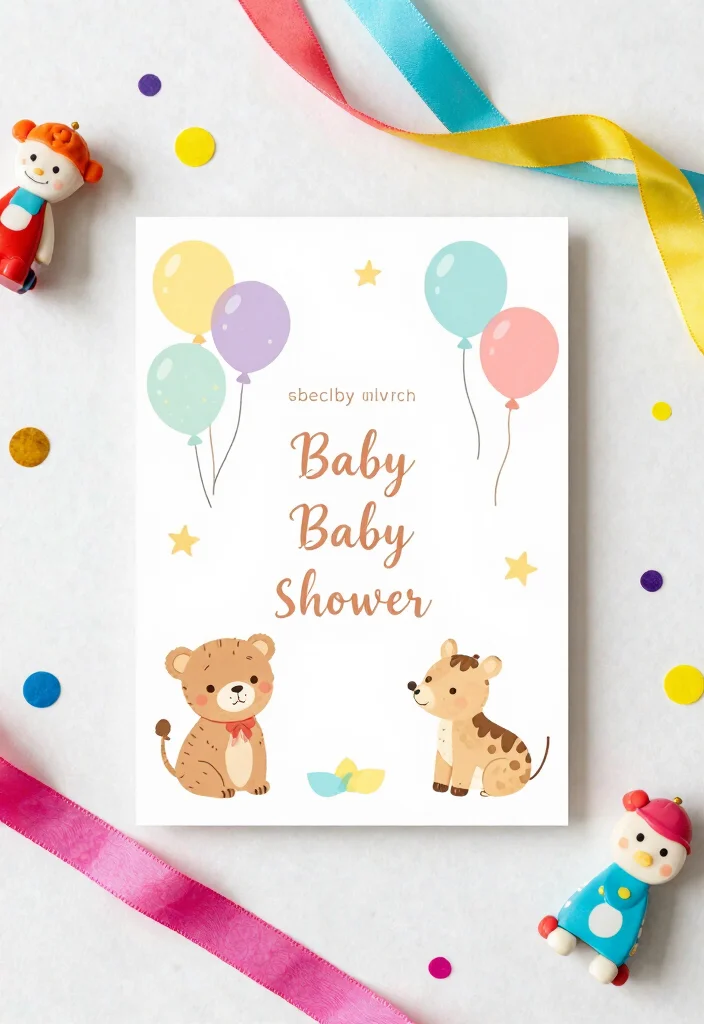 14 Stunning Baby Shower Invitation Ideas That Will Get Everyone Excited! (Check Out #6!) - 3. Playful and Whimsical 1