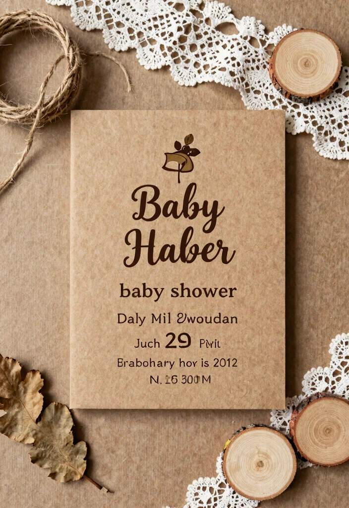 14 Stunning Baby Shower Invitation Ideas That Will Get Everyone Excited! (Check Out #6!) - 4. Rustic Charm 1