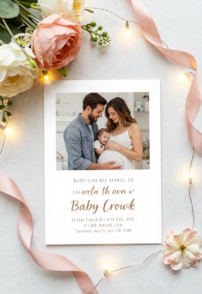 14 Stunning Baby Shower Invitation Ideas That Will Get Everyone Excited! (Check Out #6!) - 6. Personalized Photo Invitations 1