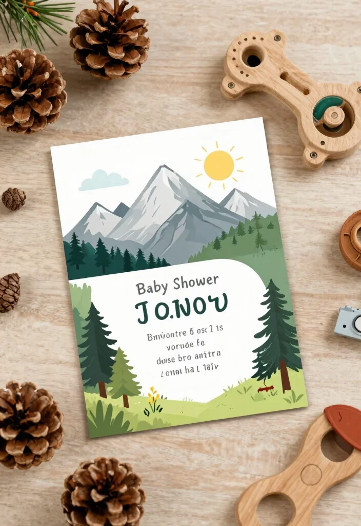 14 Stunning Baby Shower Invitation Ideas That Will Get Everyone Excited! (Check Out #6!) - 7. Themed Invitations: Adventure Awaits 1