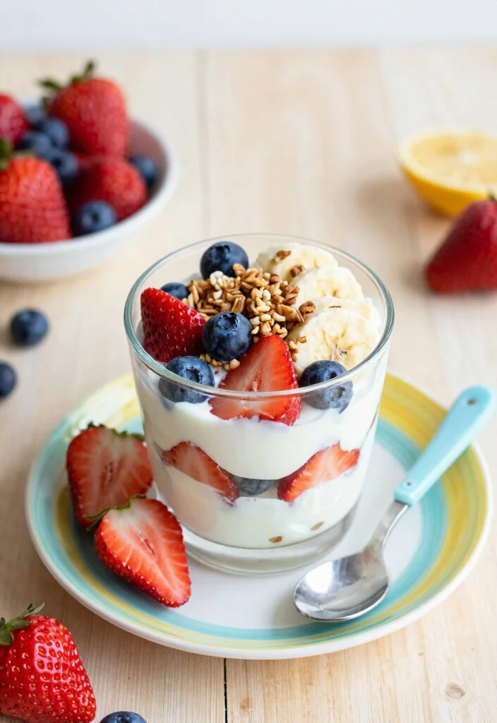 14 Tasty Toddler Lunch Options That Make Lunchtime a Breeze - 2. Fruit and Yogurt Parfaits 1