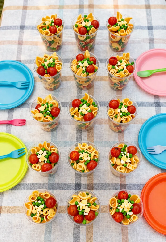 14 Tasty Toddler Lunch Options That Make Lunchtime a Breeze - 7. Pasta Salad Cups 1