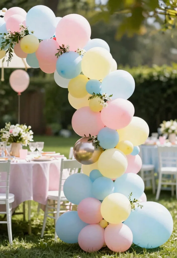 15 DIY Baby Shower Decorations That Are So Easy, You'll Want to Make Them All! (Don't Miss #5!) - 1. Whimsical Balloon Arch 1