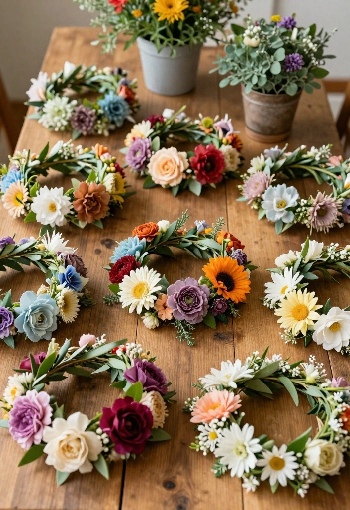 15 DIY Baby Shower Decorations That Are So Easy, You'll Want to Make Them All! (Don't Miss #5!) - 10. Flower Crowns for Decor 1