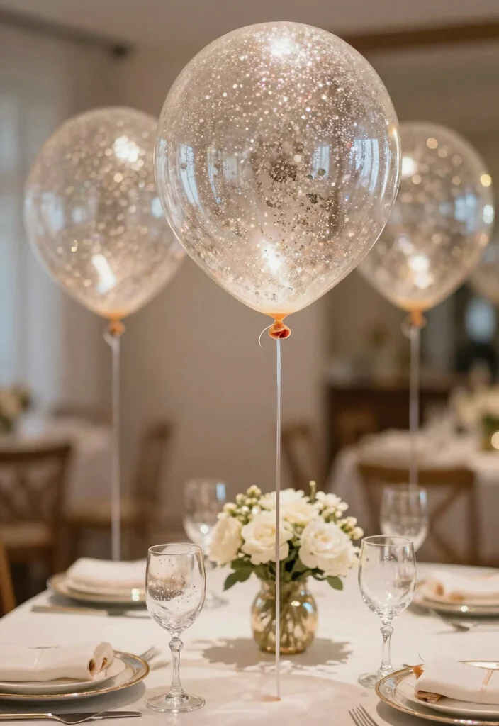 15 DIY Baby Shower Decorations That Are So Easy, You'll Want to Make Them All! (Don't Miss #5!) - 12. Shimmering Glitter Decor 1