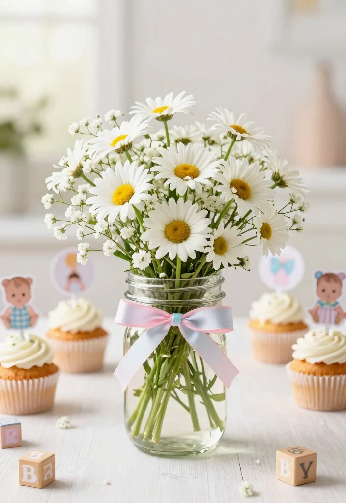 15 DIY Baby Shower Decorations That Are So Easy, You'll Want to Make Them All! (Don't Miss #5!) - 3. Adorable Centerpieces 1