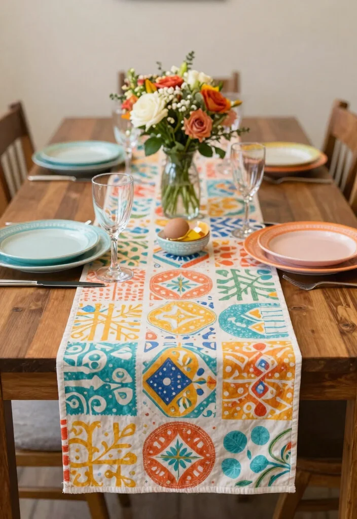 15 DIY Baby Shower Decorations That Are So Easy, You'll Want to Make Them All! (Don't Miss #5!) - 7. Handmade Table Runners 1