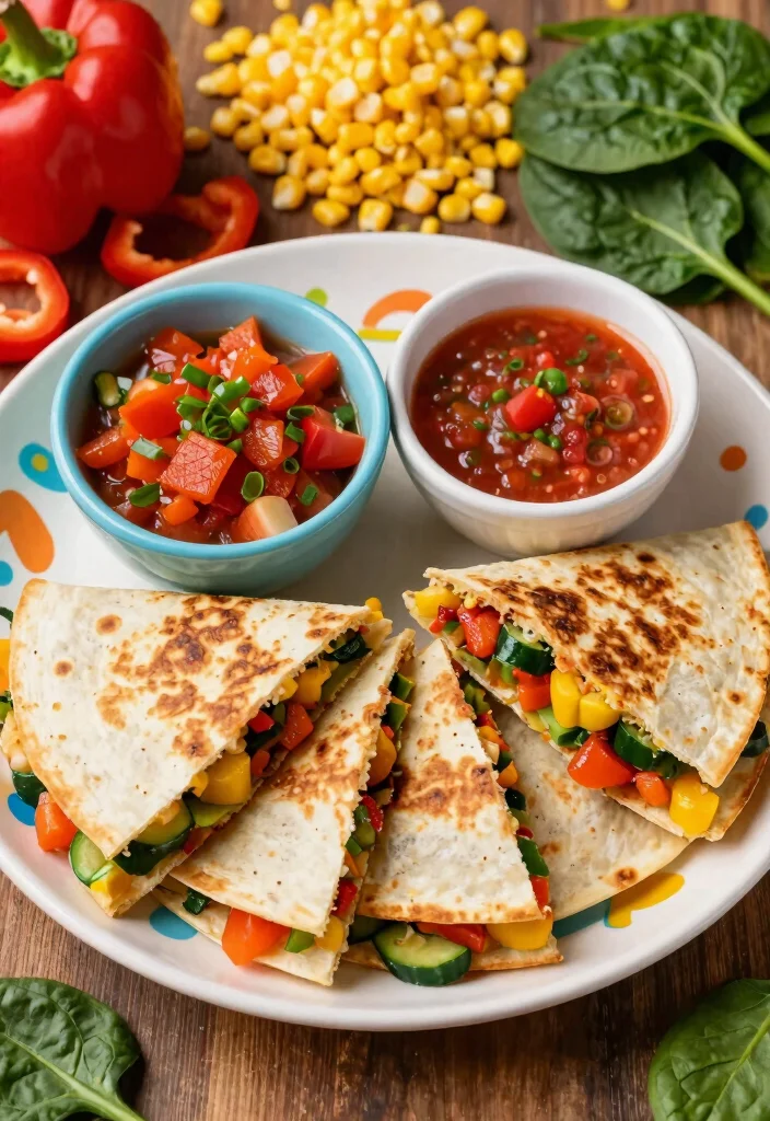 15 Easy Toddler Dishes That Even Picky Eaters Will Love (You Won't Believe #8!) - 1. Rainbow Veggie Quesadillas 1