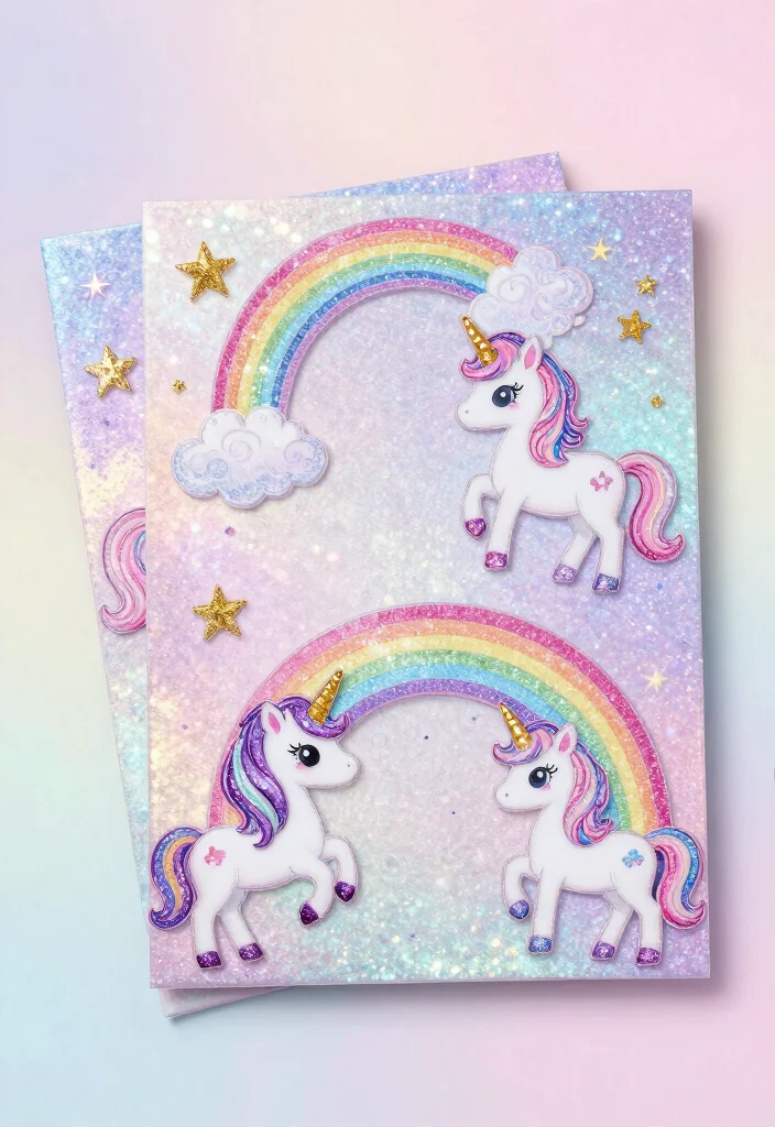15 Whimsical Unicorn Birthday Party Decor Ideas That Will Leave You Spellbound! - 10. Glittery Unicorn Invitations 1