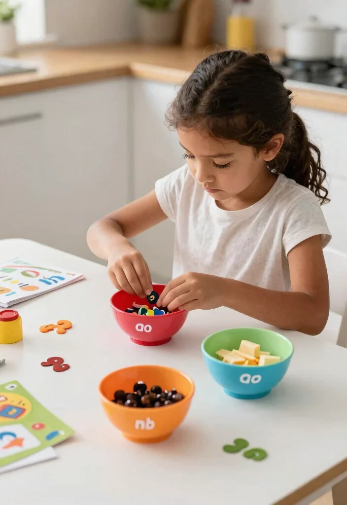 16 Simple Early Literacy Activities to Prepare Your Child for Reading Success (#10 Will Amaze You!) - 8. Sound Sorting Bowls 1