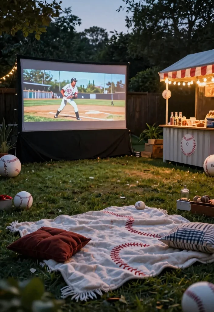 17 Creative Baseball Theme Birthday Party Ideas That'll Get Everyone in the Game! - 16. Celebrate with a Baseball Movie 1