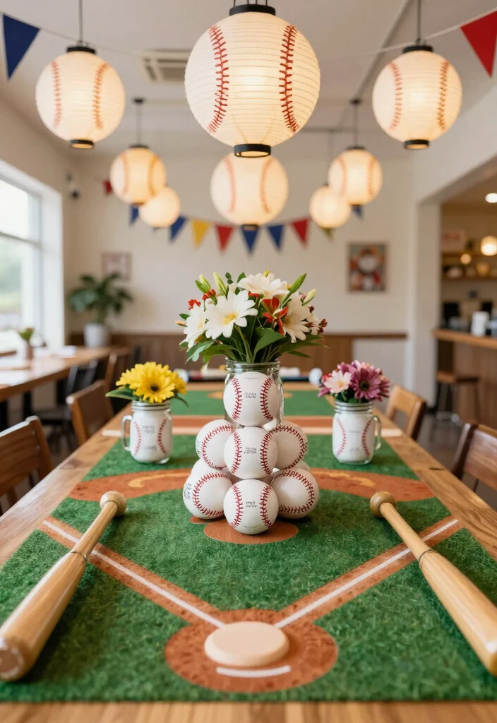17 Creative Baseball Theme Birthday Party Ideas That'll Get Everyone in the Game! - 2. Home Run Decor 1