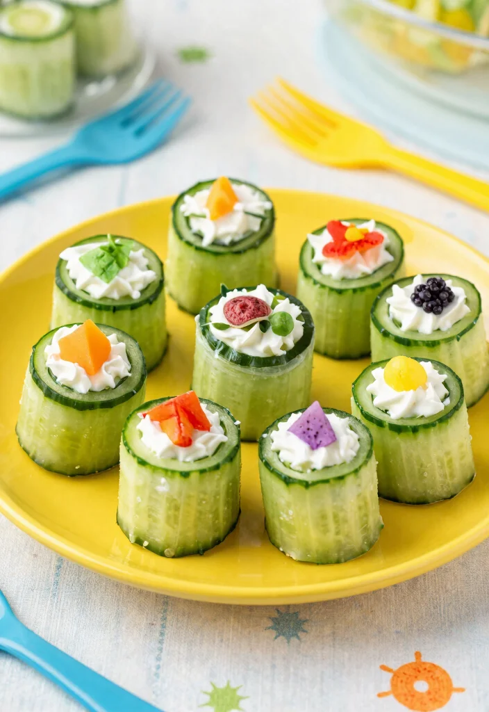 17 Easy Toddler Finger Foods That Will Make Snack Time Fun! - 11. Cucumber Roll-Ups 1
