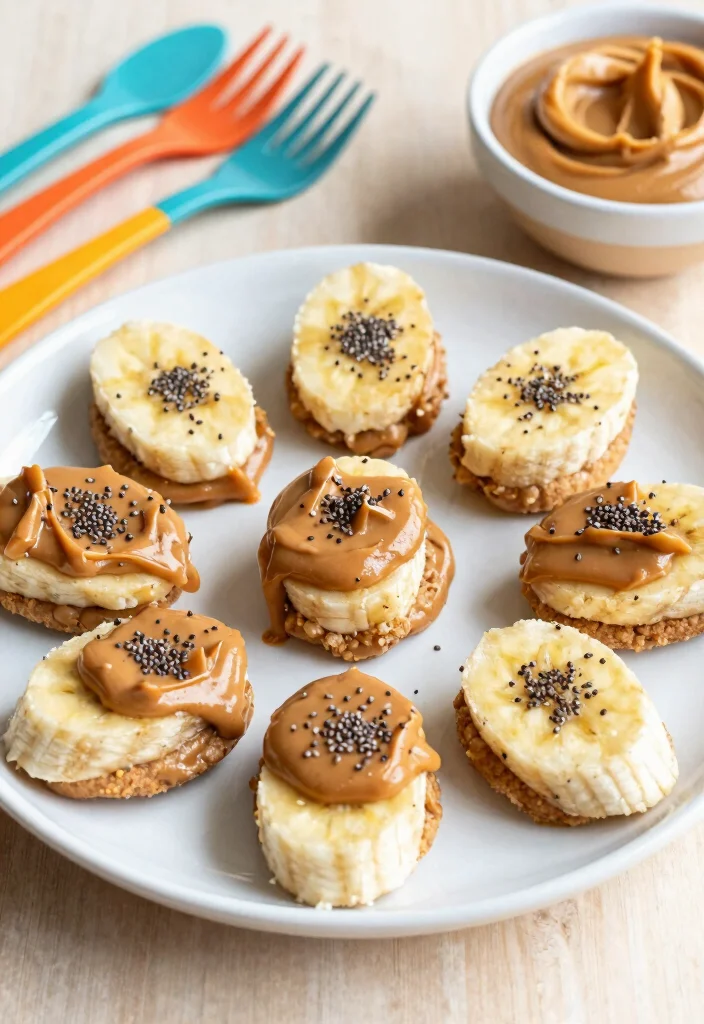 17 Easy Toddler Finger Foods That Will Make Snack Time Fun! - 8. Peanut Butter Banana Bites 1