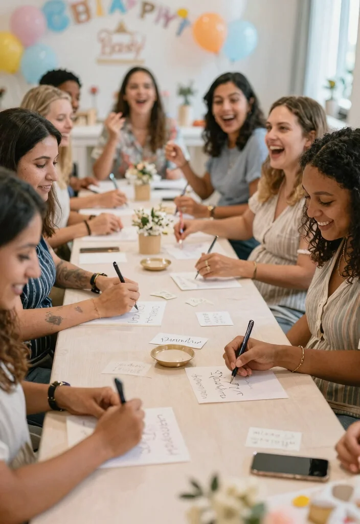17 Hilarious Baby Shower Games That Will Have Everyone Laughing (You Won't Believe #10!) - 13. The Baby Names Lottery 1