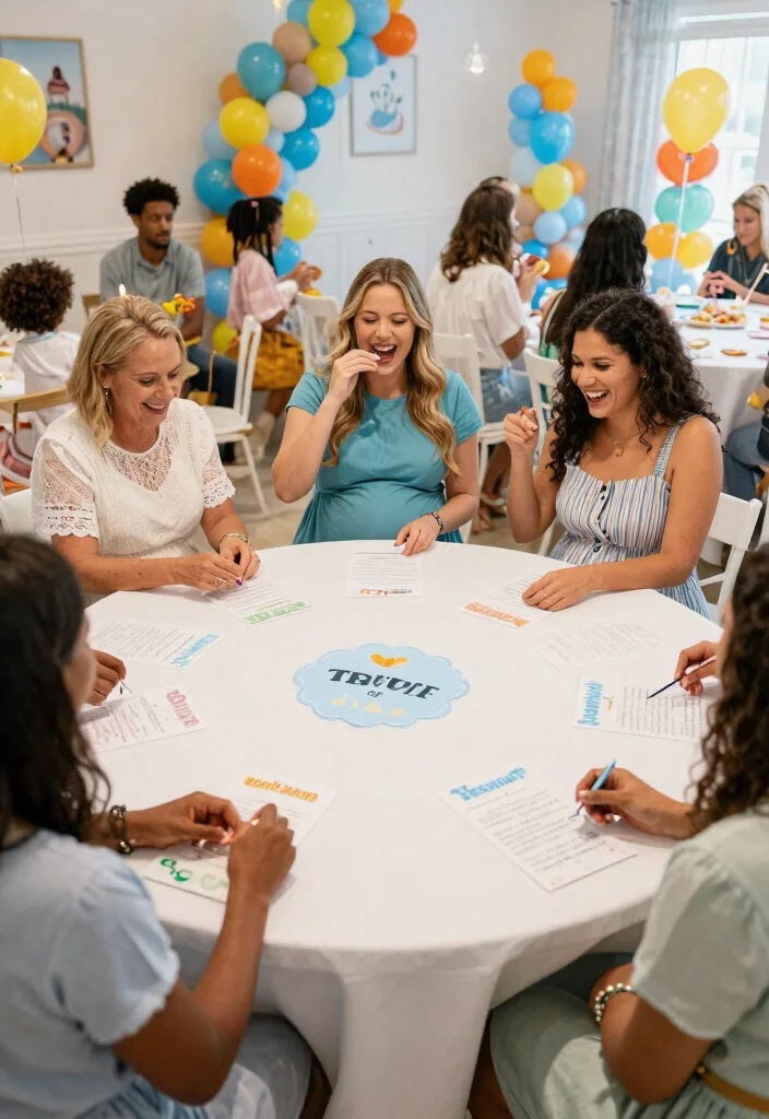 17 Hilarious Baby Shower Games That Will Have Everyone Laughing (You Won't Believe #10!) - 15. Baby Shower Truth or Dare 1