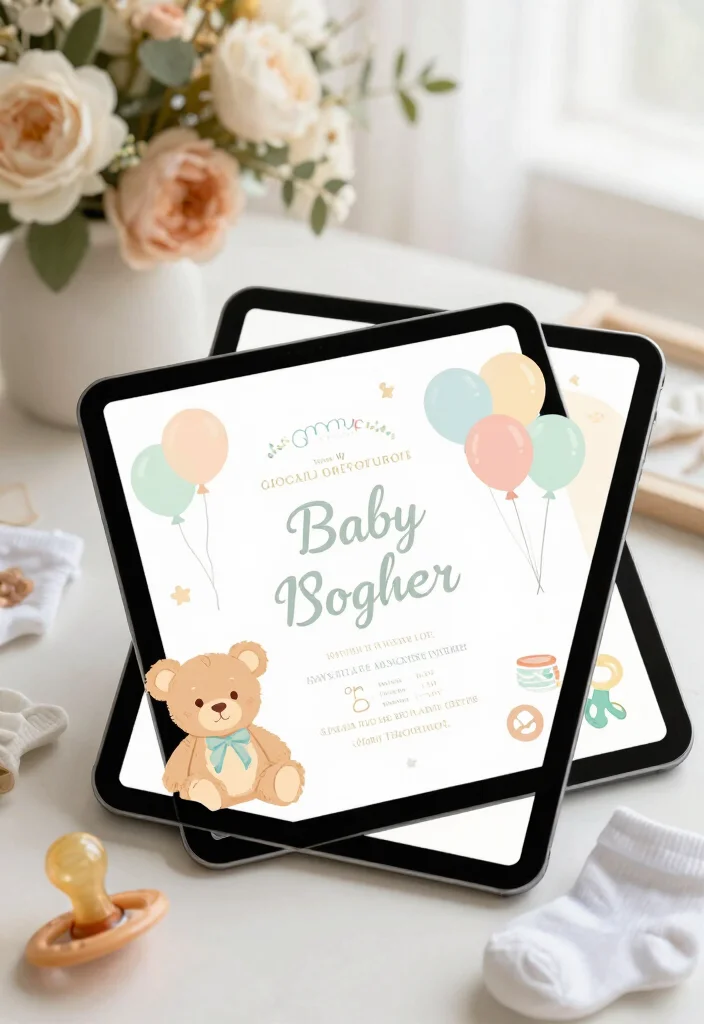 18 Creative Ideas for a Virtual Baby Shower That Will Impress Everyone! - 3. Cute Invitations 1
