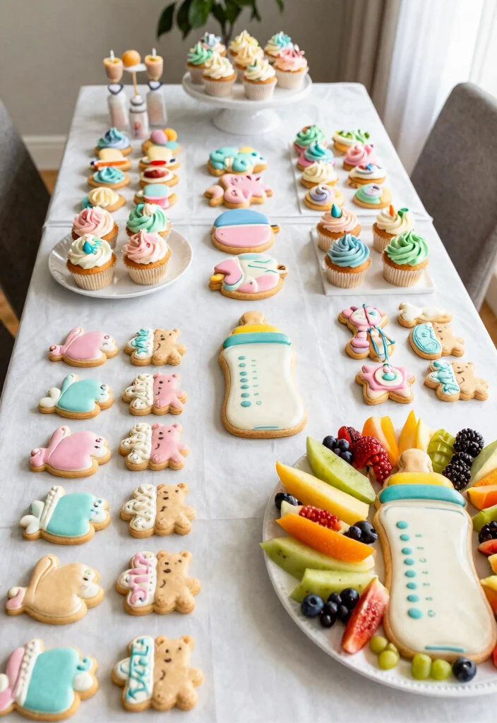 18 Creative Ideas for a Virtual Baby Shower That Will Impress Everyone! - 6. Themed Treats 1