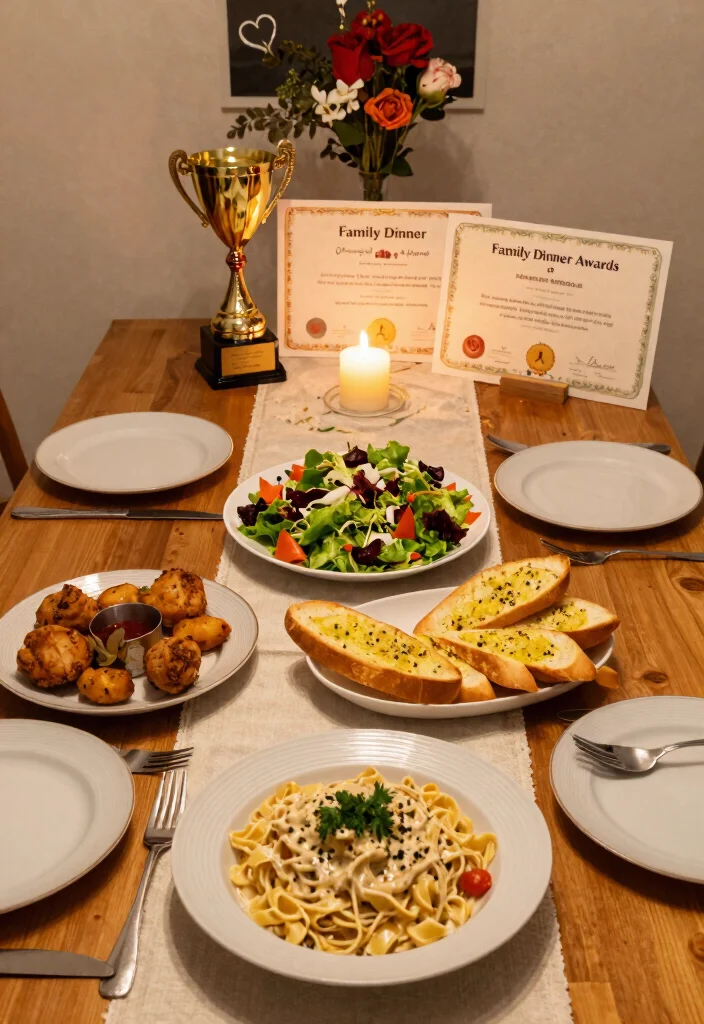 18 Family Conversation Tips That Will Make Every Dinner Feel Like a Celebration (#11 Is Genius!) - 7. Family Dinner Awards 1