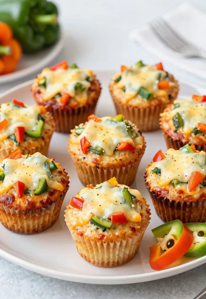 20 Quick Toddler Dinner Recipes That Will Make You the Dinner Hero! - 8. Quick Veggie Pizza Muffins 1