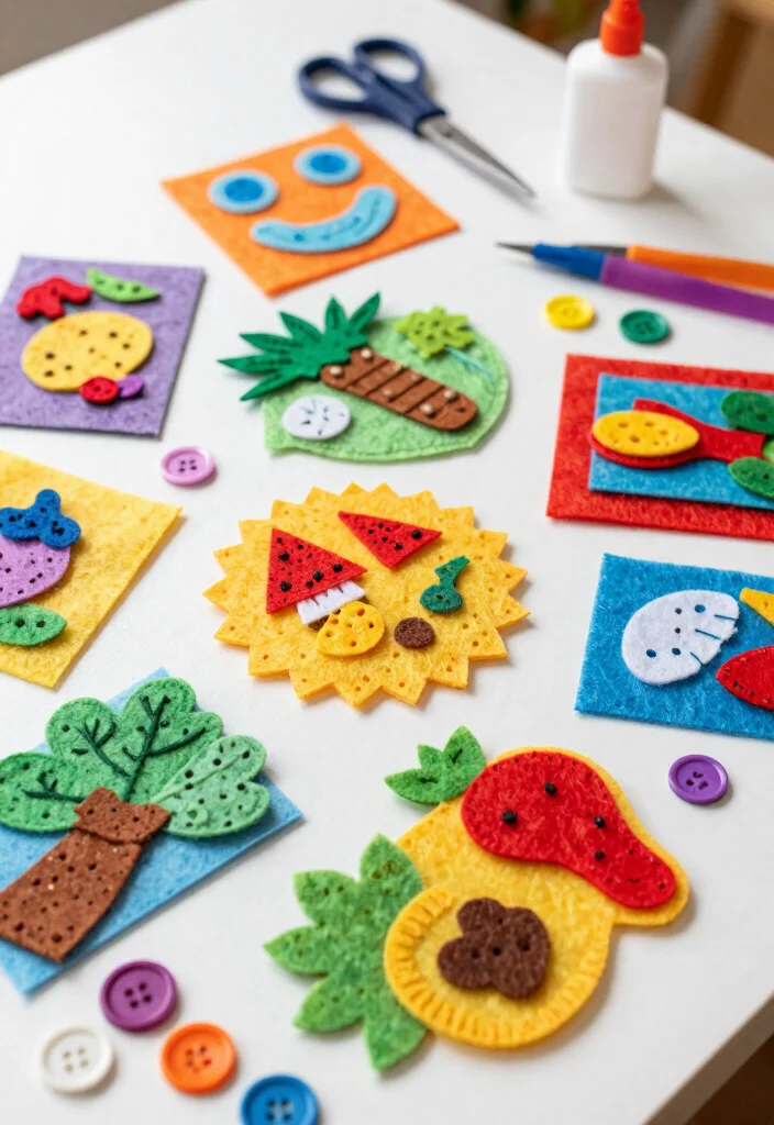 21 Incredible Kids Crafts That Will Spark Your Child's Imagination! - 12. Felt Craft Projects 1
