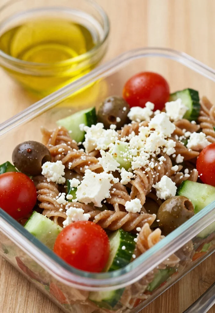 25 Easy Healthy Meal Prep Ideas for the Perfect Week Ahead (Wait Until You See #12!) - 13. Whole Wheat Pasta Salad 1