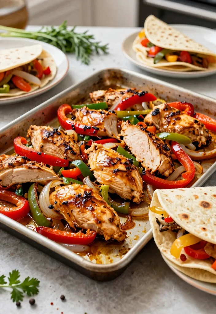 25 Easy Healthy Meal Prep Ideas for the Perfect Week Ahead (Wait Until You See #12!) - 15. Oven-Baked Chicken Fajitas 1