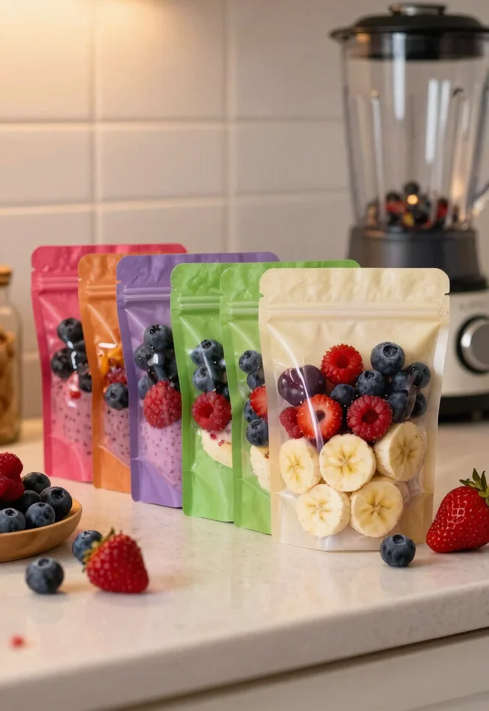 25 Easy Healthy Meal Prep Ideas for the Perfect Week Ahead (Wait Until You See #12!) - 17. Berry Smoothie Packs 1