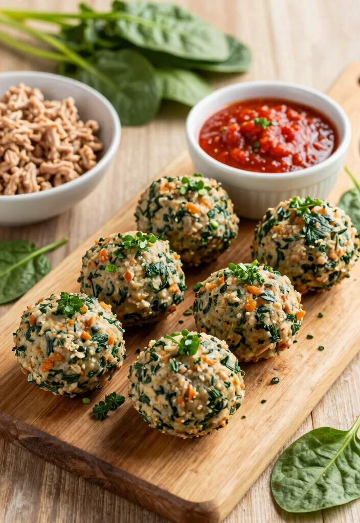 25 Easy Healthy Meal Prep Ideas for the Perfect Week Ahead (Wait Until You See #12!) - 18. Turkey and Spinach Meatballs 1