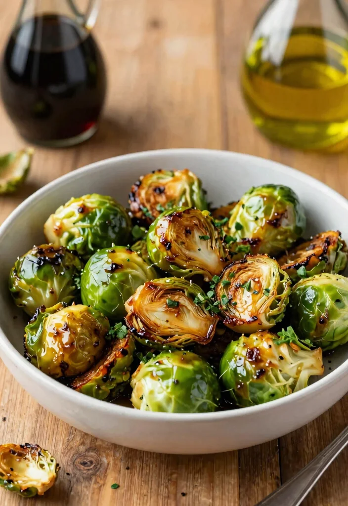 25 Easy Healthy Meal Prep Ideas for the Perfect Week Ahead (Wait Until You See #12!) - 24. Balsamic Glazed Brussels Sprouts 1