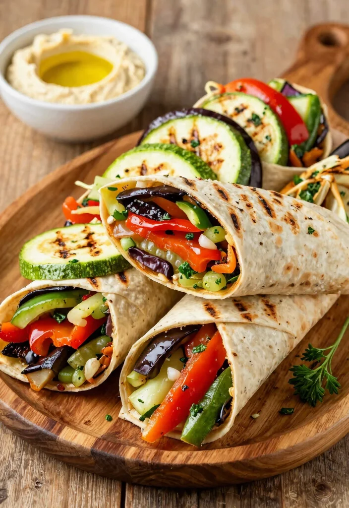25 Easy Healthy Meal Prep Ideas for the Perfect Week Ahead (Wait Until You See #12!) - 25. Grilled Veggie Wraps 1