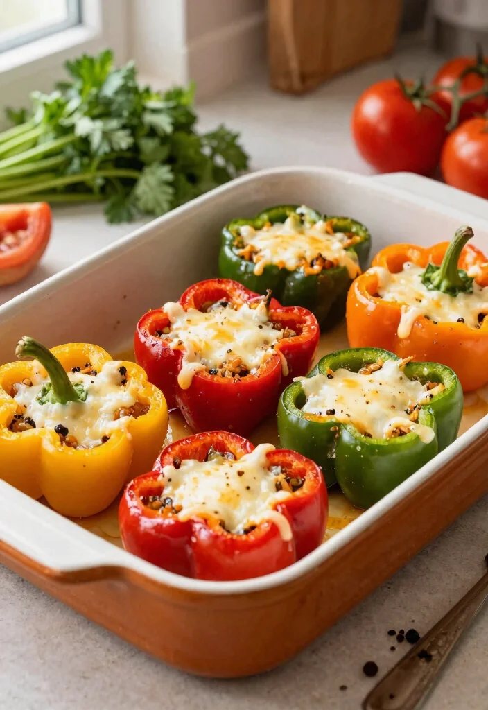 25 Easy Healthy Meal Prep Ideas for the Perfect Week Ahead (Wait Until You See #12!) - 4. Stuffed Bell Peppers 1