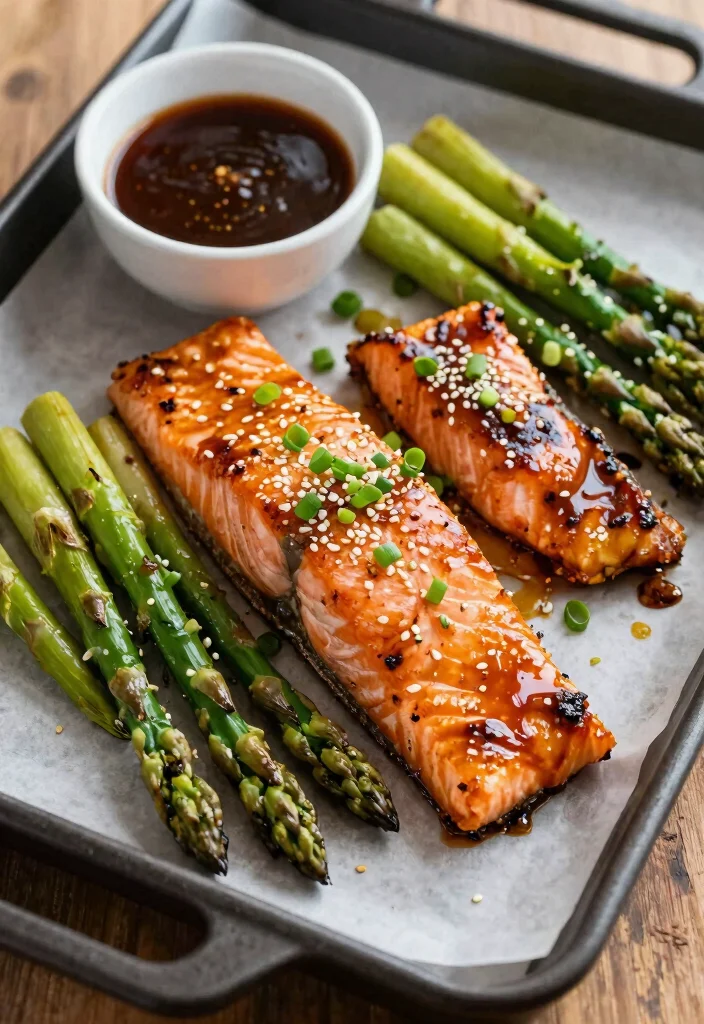 25 Easy Healthy Meal Prep Ideas for the Perfect Week Ahead (Wait Until You See #12!) - 8. Teriyaki Salmon with Asparagus 1