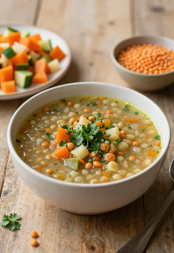 25 Easy Healthy Meal Prep Ideas for the Perfect Week Ahead (Wait Until You See #12!) - 9. Vegetable Lentil Soup 1