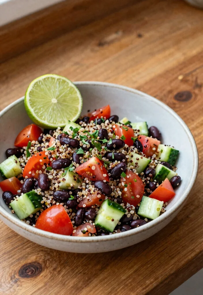 25 Easy Recipes That Make Healthy Eating a Breeze (Don't Miss #17!) - 1. Quinoa & Black Bean Salad 1