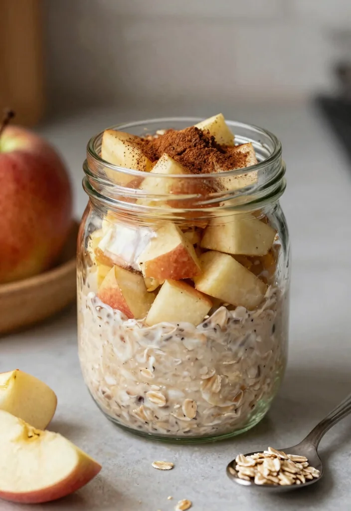 25 Easy Recipes That Make Healthy Eating a Breeze (Don't Miss #17!) - 12. Apple Cinnamon Overnight Oats 1