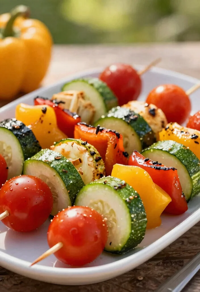 25 Easy Recipes That Make Healthy Eating a Breeze (Don't Miss #17!) - 13. Grilled Vegetable Skewers 1