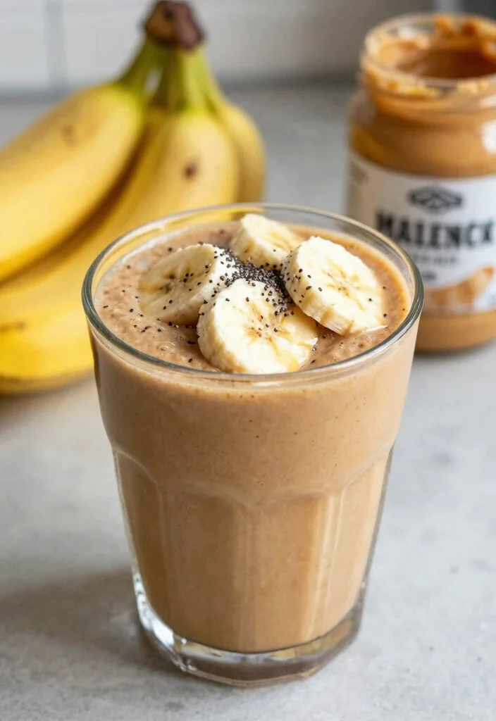 25 Easy Recipes That Make Healthy Eating a Breeze (Don't Miss #17!) - 15. Peanut Butter Banana Smoothie 1